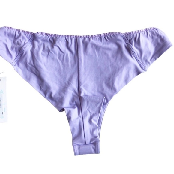 Frankie’s Bikinis Dawson Ruffle Cheeky Bikini Bottom Purple Size Large - Picture 4 of 8